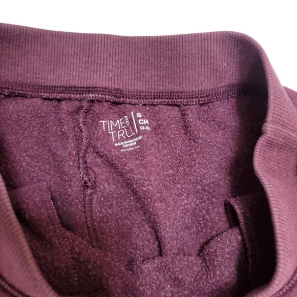 Time and Tru wine colored lounge pants small - Picture 3 of 3